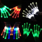 Flash House LED Gloves Flashing Finger Light Up Rave Party Doof Glow In the Dark