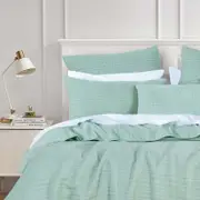 Bianca Cressida Cotton/polyester Sage Bedding Coverlet Set - Super King