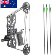 40lbs Hunting Compound Bow Arrow Archery Target Shooting With Archery Sights AU