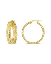 10K Italian Gold Hoops