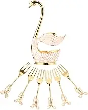Ciieeo 1 Set Appetizer Fork Swan Fruit Forks for Family Gatherings Parties and Outdoor Events Easy to Clean Portable