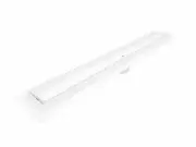 White Linear Shower Drain, 30 Inch Matte White Tile Insert Linear Drains