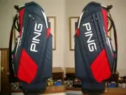 PING Pattern Nark American Flag Color Scheme Synthetic Leather Golf Bag