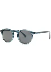 Oliver Peoples Gregory Peck Round-frame Sunglasses, Sunglasses, Grey One Size