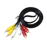 3 RCA Cable Aux Video Composite Male to Male Extension Cord for Television