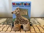 Maple Landmark Name Train "Giraffe" Magnetic Compatible With Brio /Thomas
