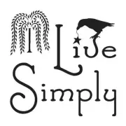 Primitive STENCIL**Live Simply w/willow tree & crow** for painting signs crafts