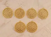 Single Bail Designer Handmade 24k Gold Plated DIY Making Connectors Lot 3 Pairs