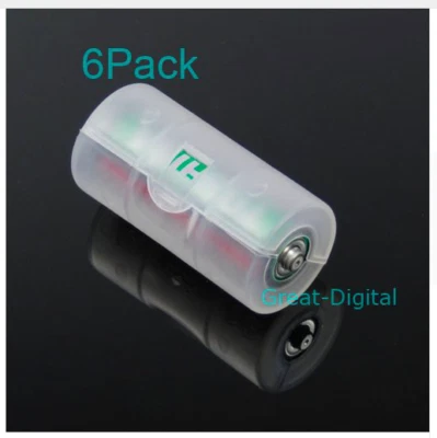 AA C Type Battery Converter Emergency Survival Rechargeable Adapter Case Camping