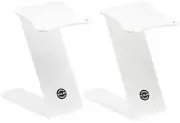 K&M 26773 Monitor Stand Tabletop Monitor Stand Set - White