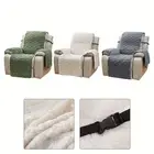 Elegant and cozy recliner cover for massage chair jacquard and velvet fabric