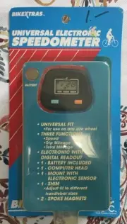 Vintage 1991 Universal Electronic Bicycle Speedometer BikeXtras New Old Stock