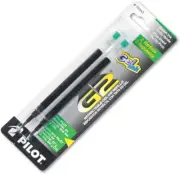 Pilot G2 Gel Ink Refills, Fine Point 0.7mm, Green, Set of 2