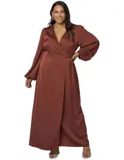 [Pink Dusk] Crazy In Love Maxi Dress in Brown