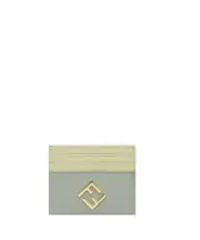 Fendi Card Holder with Logo Accent One size Gray