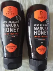 2 x Certified Manuka Honey NATES New Zealand UMF 10+ MGO 263+ 13.2 oz 375g 12/27