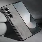 For Samsung Galaxy Z Fold 6 5 4 3 Leather Case Slim Camera Lens Cover Shockproof