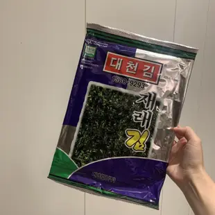 【韓國代購】 🇰🇷大川海苔 整張 20g（5片）海苔酥60g 5包組合 韓國傳統國民海苔