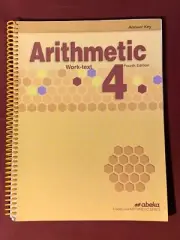 Abeka Arithmetic 4 Work Text Answer Key, 4th Edition, 2020 FAST SHIPPING