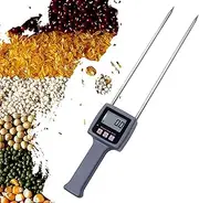 Portable Hay Moisture Tester, Precise & Fast Measurements Hay Moisture Tester with Probe, Grain Moisture Test Meter with LCD Backlit Display, for Rice Straw, Animal Feed, Wheat Bran, Grass