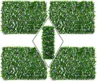 Expandable Fence Privacy Screen for Balcony Patio Outdoor, 4PCS Faux Ivy Fencing
