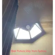 100 LED SOLAR SECURITY SENSOR LIGHT OUTDOOR MOTION SENSOR LIGHT WALL FENCE