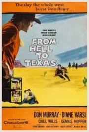 From Hell To Texas poster Don Murray bottom Don Murray Diane V- 1958 Old Photo