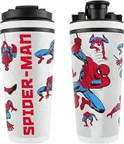 WinCraft 26oz 4D Stainless Steel Ice Shaker Marvel Spider-Man White Poses