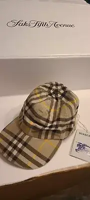 $700 Burberry Logo Hat Cap Men Limited Edition Multicolor AUTHENTIC XL