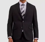$270 Kenneth Cole Men's Black Techni-Cole Slim-Fit Suit Jacket Size 38R