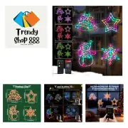 4 Pack Smart Christmas Window Lights, Christmas Window Silhouette Lights Deco...