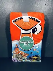 Jay Franco Kids Blanket Plush and Playful Clown Fish Tail Lightweight NWT