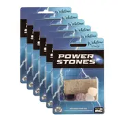 6PK Wishstone Gemstone Holistic Power Stones Wellness Stone w/ Draw String Bag