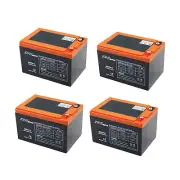 4x 12V 15AH 6-DZM-15 6DZM15 Battery Replace 6DZM12 6-DZM-12 Electric Mower