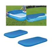 Rectangular Pool Cover Inflatable Pool Cover Rainproof Thickened PE above Ground