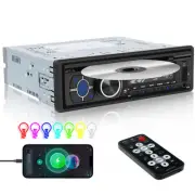 Single Din Car Stereo with DVD Player MP3 Car Radio CD Player with Bluetooth ...