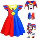 MAGICAL CIRCUS OF NUMBERS POMNI KIDS COSPLAY COSTUME GIRLS P