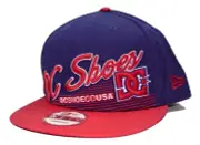 DC Shoes Scripto New Era 9Fifty Blue & Red Adjustable Snapback Flat Bill Cap Hat