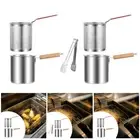 Deep Fryer Pot Cooking Tool Deep Frying Pot for Donuts Boiling Soup Noodles