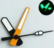 Black and Orange Trim White Painted Green Lume Watch Hands for NH35 NH36 NH70