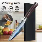 5 Inch Kitchen Chef Knife Japanese Damascus Steel Meat Slicing Cleaver Cutlery