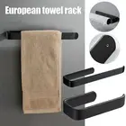 Matt Black Wall Shelf Toilet Roll Paper Holder Robe Hook Hanger Towel Rail Bar
