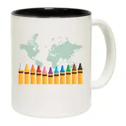 World Crayon Day Book School Teacher Mug Cup