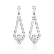 GEORGINI REFLECTION EVOKE EARRINGS SILVER