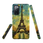 For Samsung Galaxy S20 FE Tough Protective Cover, Eiffel Tower Painting