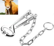 Cattle Nose Ring Livestock Stainless Steel Livestock Bull Cow Nose Lead Cattle Nose Pliers Bovine Clip