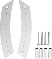 2pcs Door Panel Pull Handle Set Aluminium Alloy Labor Saving High Strength Proof for Cars Silver Premium Aluminium Alloy Construction Offers Scratch Anti and Durability (Silber)