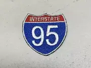 CUSTOM MADE Embroidered I-95 Interstate 95 Patch IRON ON