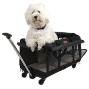 GEARDO Bigger Size Removable dog Carrier for Pet-Travel Wheeled dog Stroller
