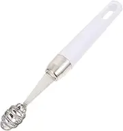 BIUDECO Fruit Corer Tool Unique Bee Shape 304 Stainless Steel Ice Cream Spoon Digging Spoon White Comfortable Grip Kitchen Tool